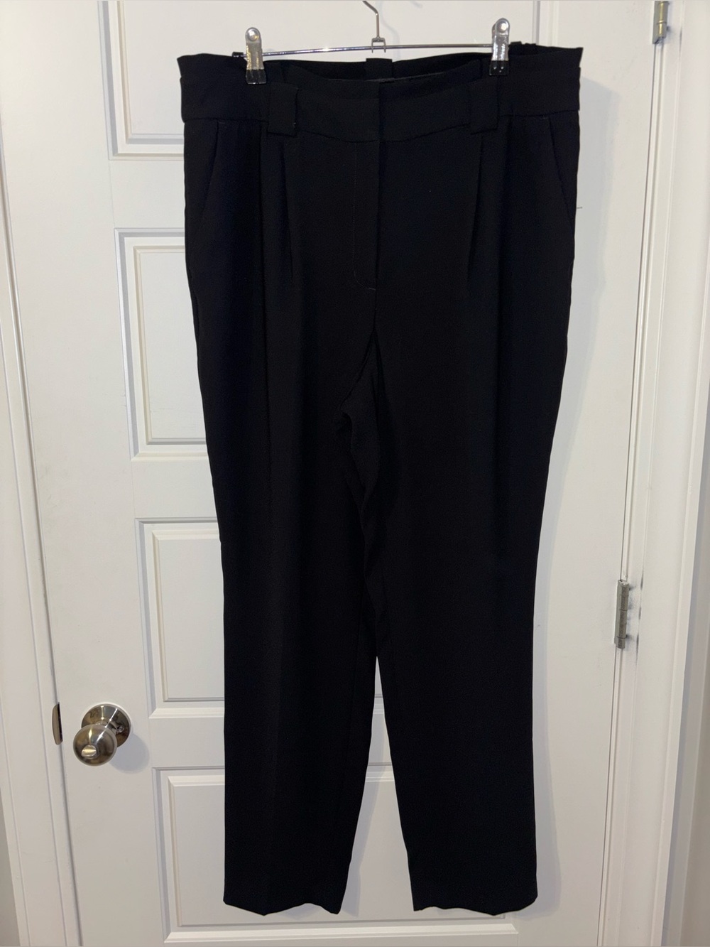 Express Women's High-Rise Ankle Tailored Trousers in Black